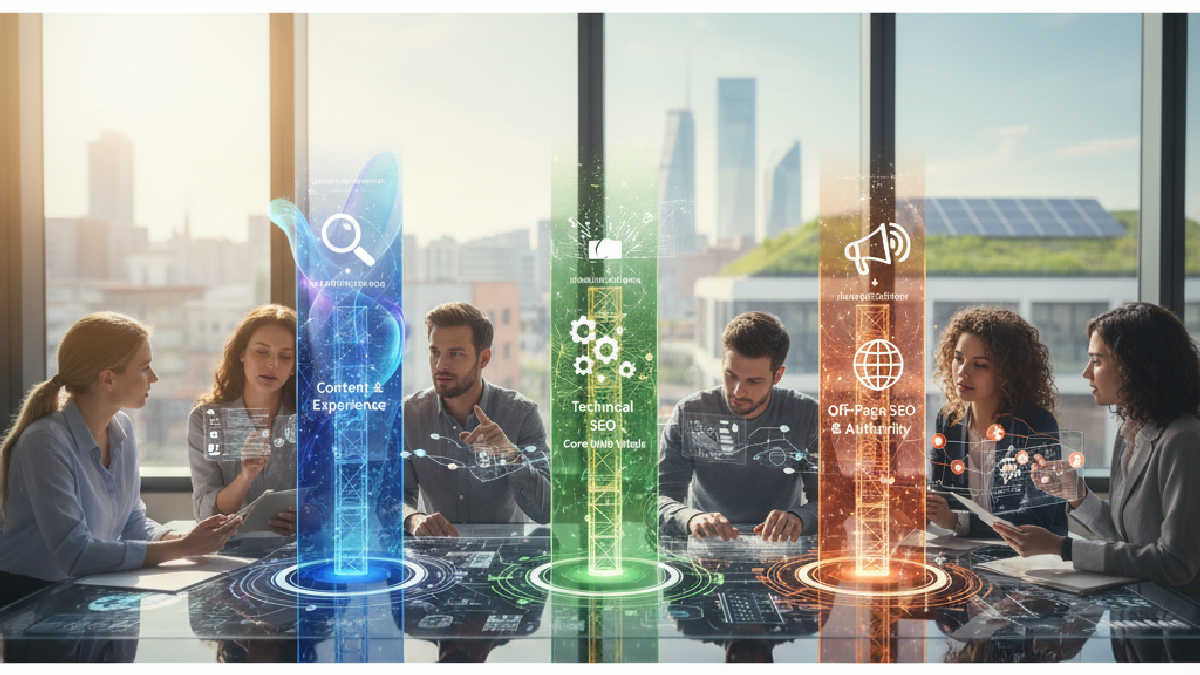 tendências de marketing digital 2024 - Pilares Fundamentais do SEO em 2026