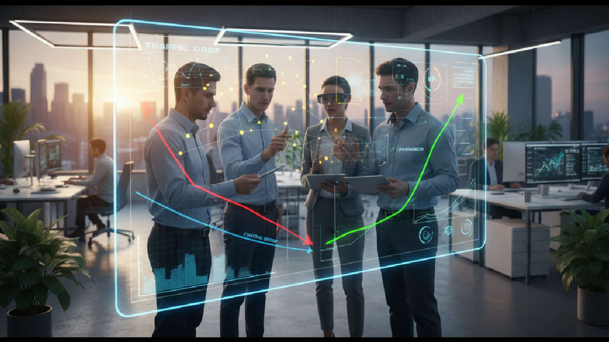 marketing digital - Diagnóstico Preciso de Quedas de Tráfego e Otimização