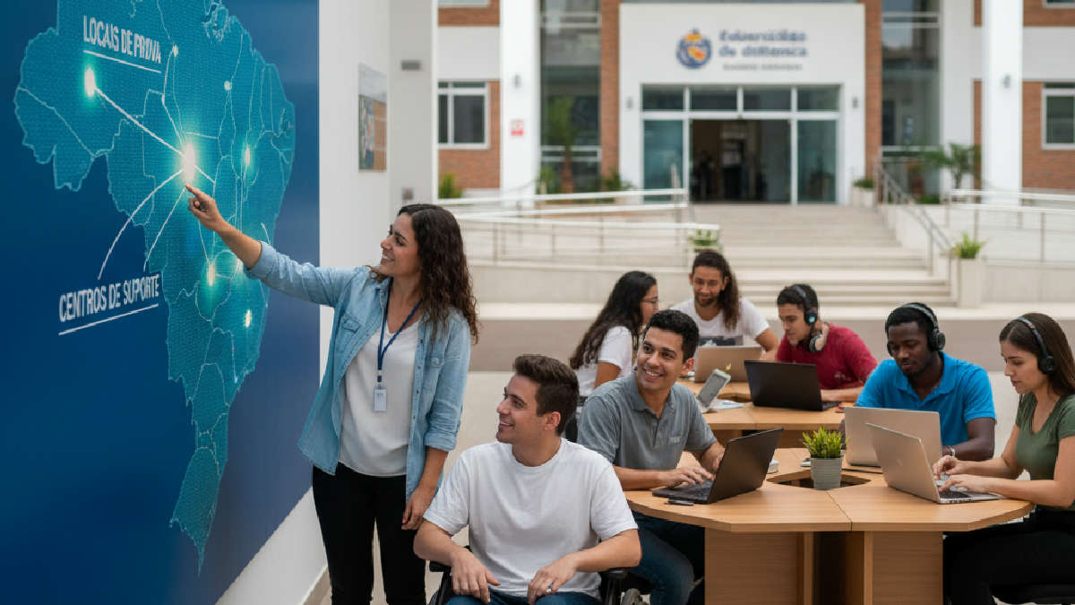 educação a distância - Ampliando o Acesso: Locais de Prova e Suporte educação a distância - Ampliando o Acesso: Locais de Prova e Suporte