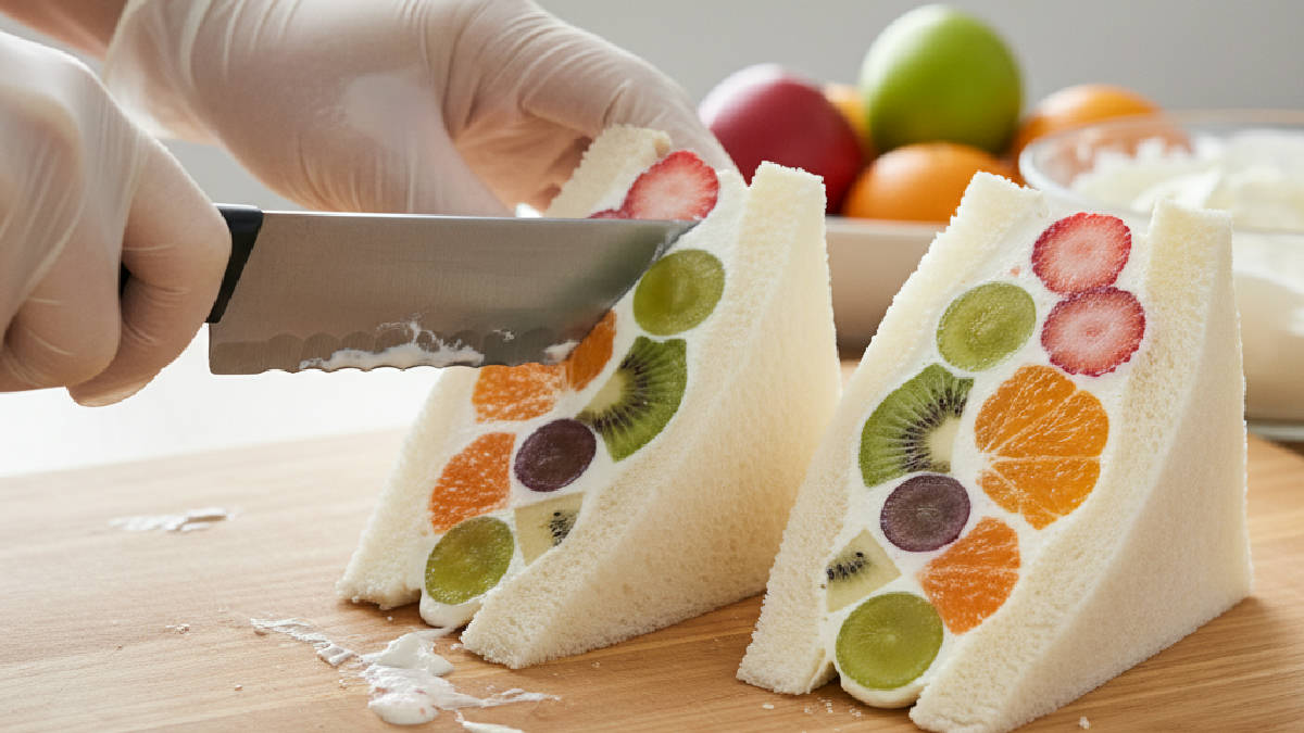 japanese fruit sandwich - A Arte da Montagem e o Corte Preciso japanese fruit sandwich - A Arte da Montagem e o Corte Preciso