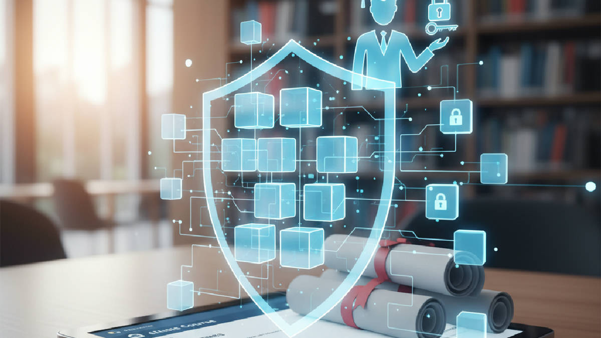 segurança para infoprodutos - A Revolução do Blockchain na Validação Educacional