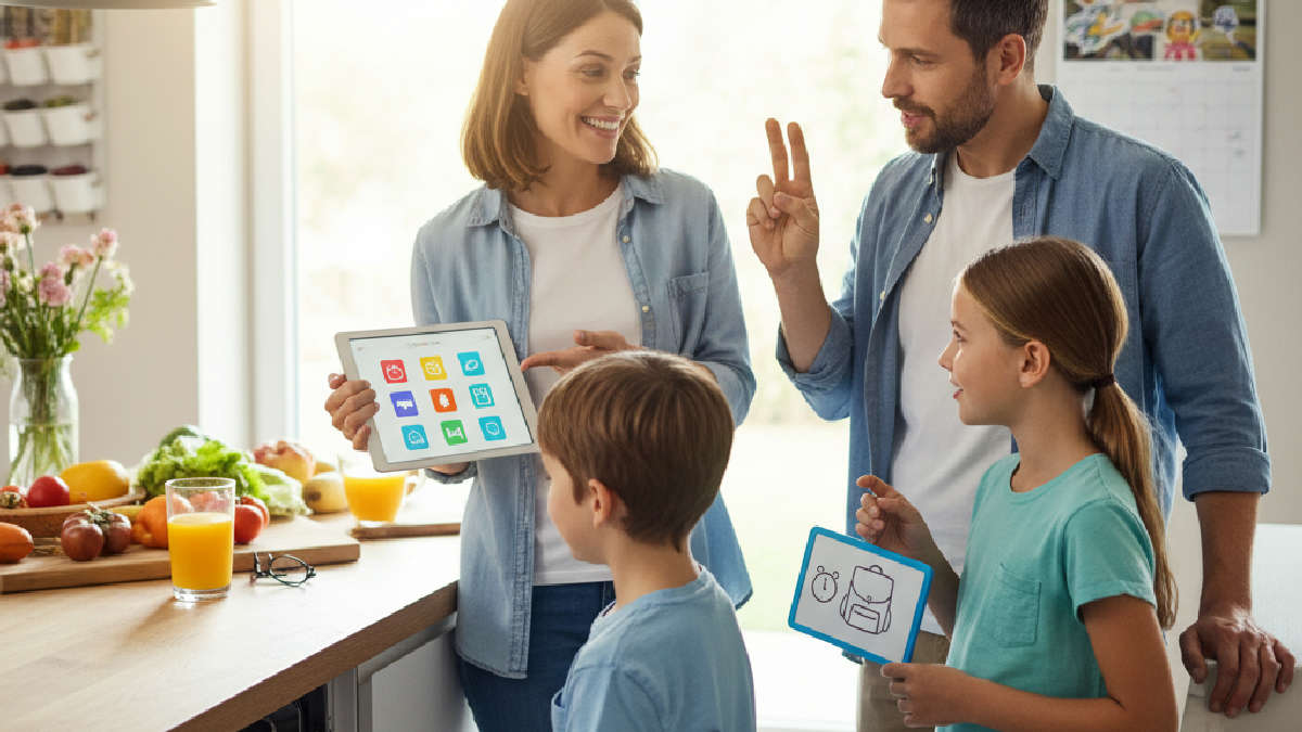 Rotina Familiar: Conecte-se e Simplifique o Dia a  - Delegação Inteligente e Comunicação Eficaz