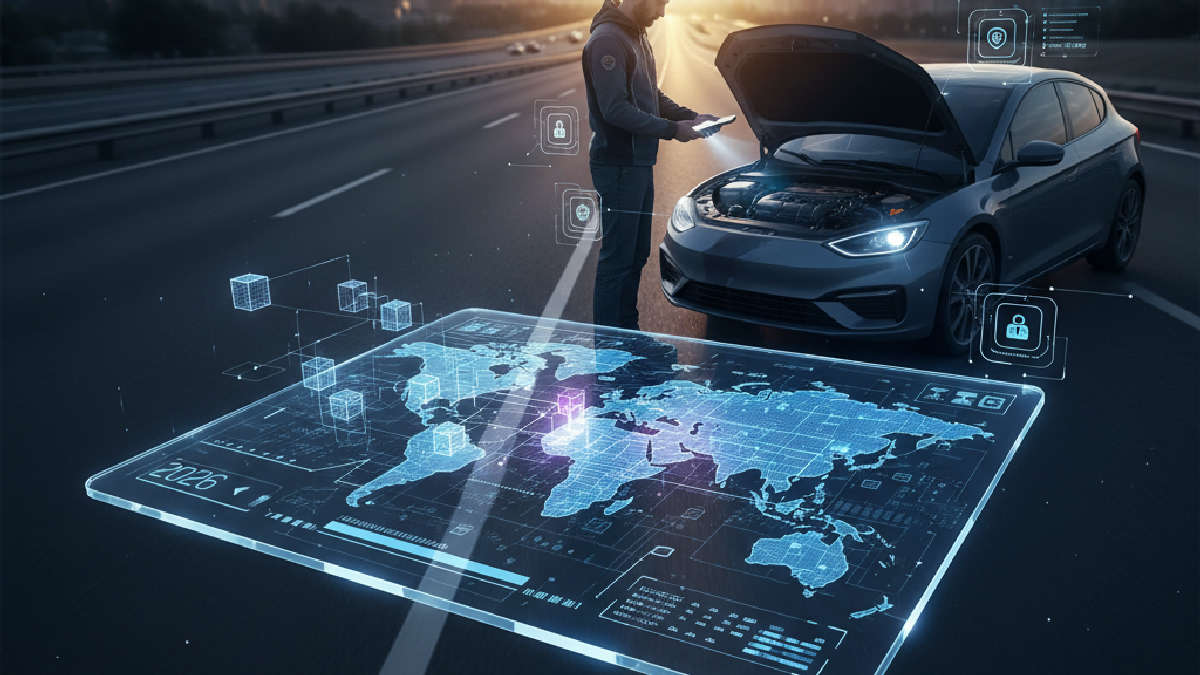 o que fazer quando o carro quebra na rua - A Revolução do Registro Digital e Blockchain em 2026