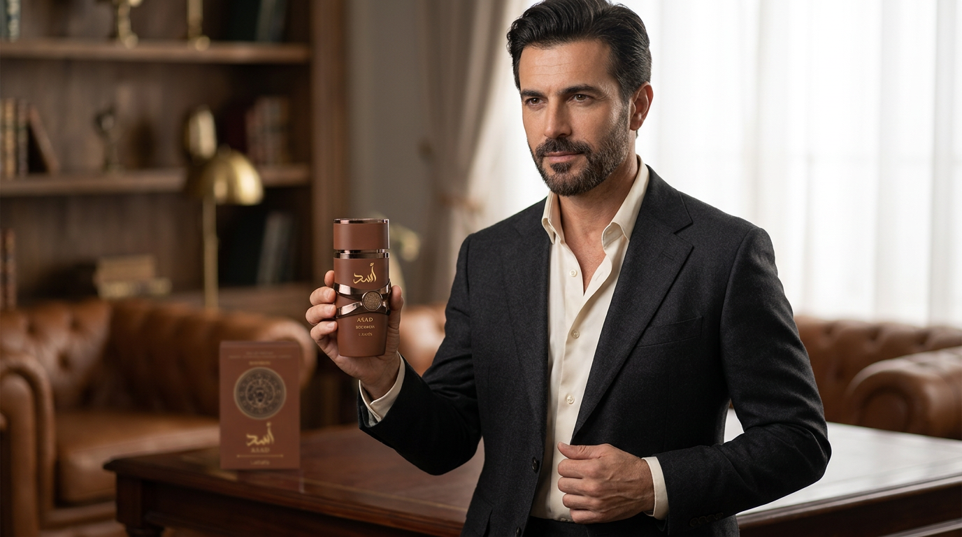 Perfume Arabe Asad Bourbon Lattafa 100ml Masculino